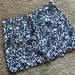 Lilly Pulitzer Skort Sz 0